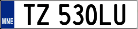 Trailer License Plate